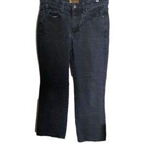 Wrangler Aura Bootcut Jeans Women's 8R Short Dark Wash Mid Rise Stretch‎ Denim
